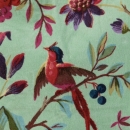 POCHETTE VELOURS | Fleur du paradis vert