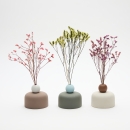 Diffuseur de parfum Ginger Crème| Fleurs séchées diffusantes en vase décoratif