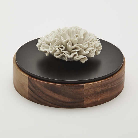 CHAN XL | Porcelain handcraft flower fixed on a wooden box