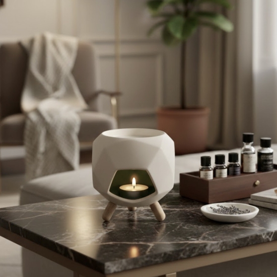 OCTOGO BLUE | Ceramic incense burner for interiors