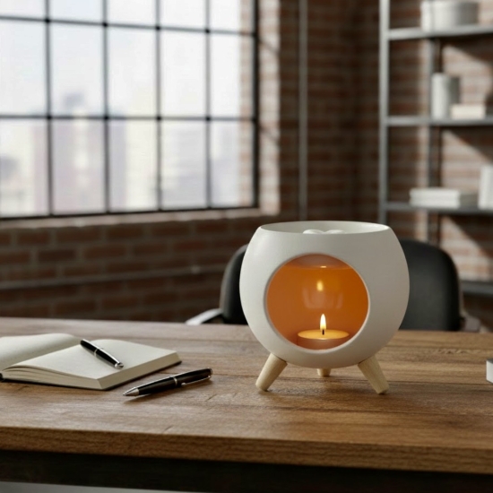 ROUND ORANGE | Brûle-parfum en céramique pour intérieur