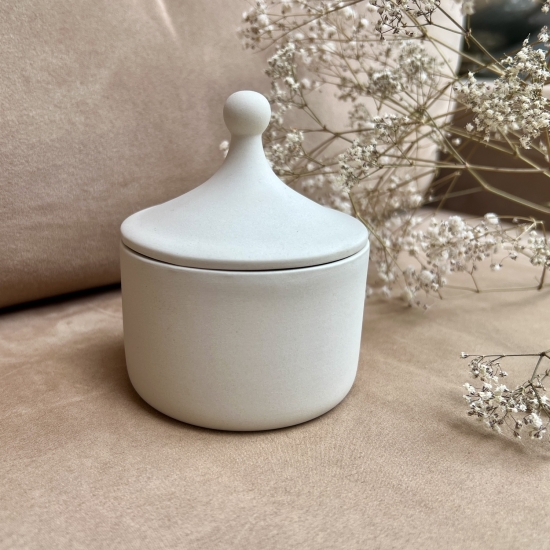 Boîte de Rangement Élégante en Céramique avec Couvercle| COCO L