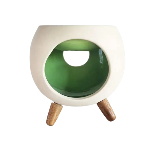 ROUND GREEN | Ceramic incense burner for interiors