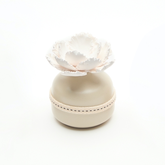 BOKA CRÈME | Vase diffuseur parfum en céramique