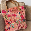 SAC SHOPPER | Velours imprimé Terra 50X45 cm
