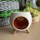 ROUND ORANGE | Ceramic incense burner for interiors