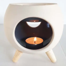 ROUND GREY | Ceramic incense burner for interiors