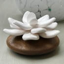 JADE DU TIBET | Porcelain and acacia wood home fragrance diffuser