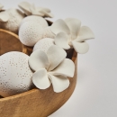 MOYO | Plateau diffuseur à parfumer en bois d’acacia et céramique