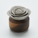 ROSE DU BENGALE GRISE | Ceramic and acacia wood fragrance diffuser