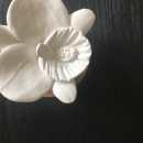 WHITE NEPAL ORCHID | Porcelain and acacia wood fragrance diffuser for interiors