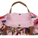 SAC SHOPPING | Velours imprimé rose 40X45 cm