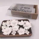 FLEURS DES MALDIVES | Acacia wood and ceramic fragrance diffuser tray