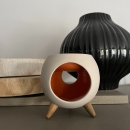 ROUND ORANGE | Ceramic incense burner for interiors