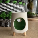 PYRAM GREEN | Ceramic incense burner for interiors