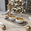 CANDLE HOLDERS TRIO GOLD | Set of 3  pieces