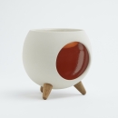 ROUND ORANGE | Ceramic incense burner for interiors