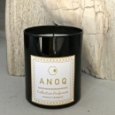 AMBRE & DOUCEUR | Bougie parfumée en verre laqué noir de 180 grs