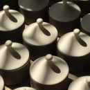 LIMA S | Brow moroccan ceramic box