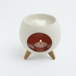 ROUND ORANGE | Ceramic incense burner for interiors