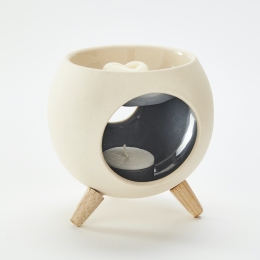 ROUND GREY | Ceramic incense burner for interiors