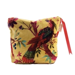 POCHETTE VELOURS | Fleur du paradis jaune