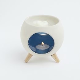 ROUND BLUE | Ceramic incense burner for interiors