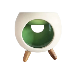 ROUND GREEN | Brûle-parfum en céramique pour intérieur