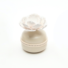 BOKA CRÈME | Vase diffuseur parfum en céramique